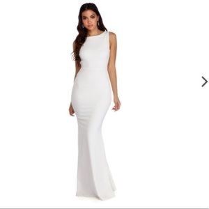 White long dress